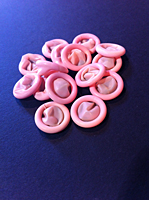 fingercots pink rolled
